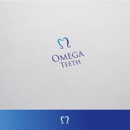 Omega design with the title 'Omega teeth'
