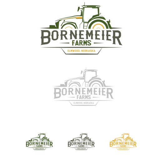 Tractor design with the title 'Bornemeier Frams'