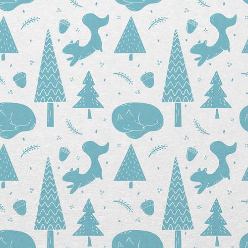 Woods design with the title 'Print concept for a Baby Clothing brand'