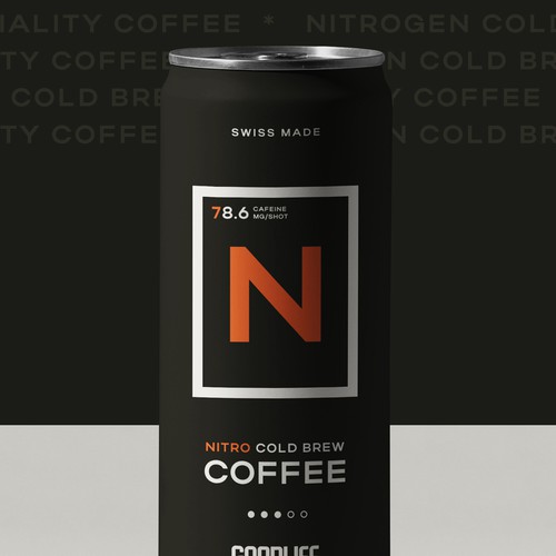 Coffee label with the title 'Coffee Can concept for GoodLife'