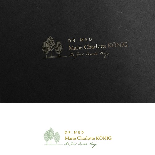 Clinic brand with the title 'zaubere königliches WELLBEING to a GP practice'