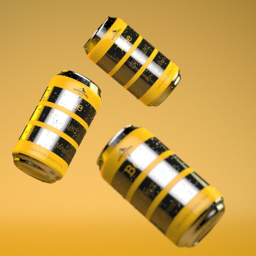 Branding label with the title 'Mead packaging'