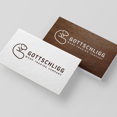 Beaver logo with the title 'Gottschligg Wood Trading'