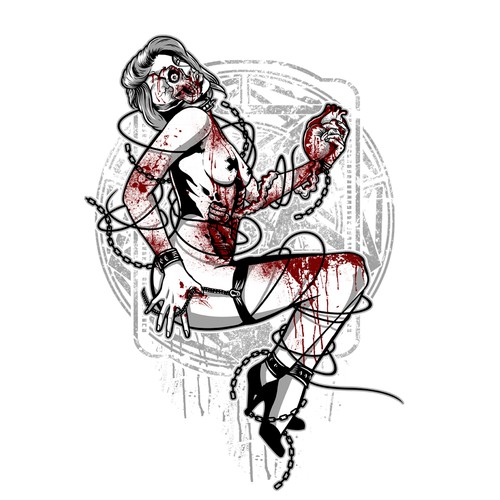 Dark t-shirt with the title 'Beautifully Morbid'