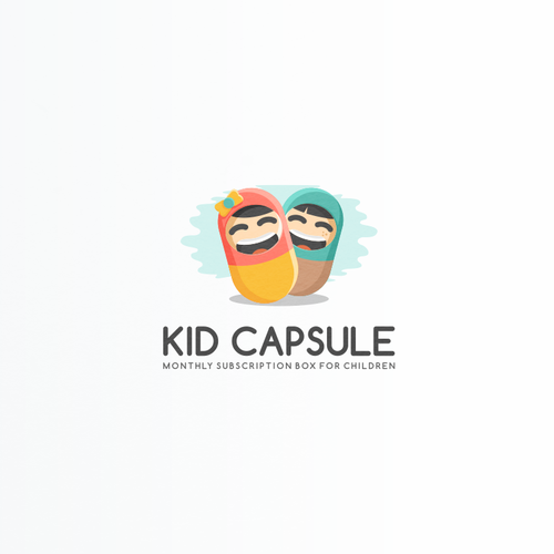 Pastel design with the title 'Design a Kids Subscription Box'