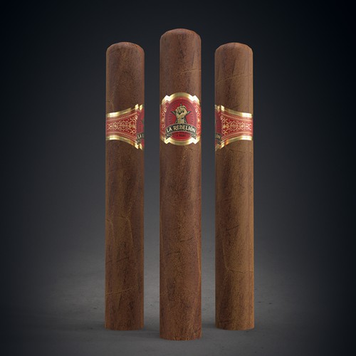 3D rendering design with the title 'Cigar ring design'