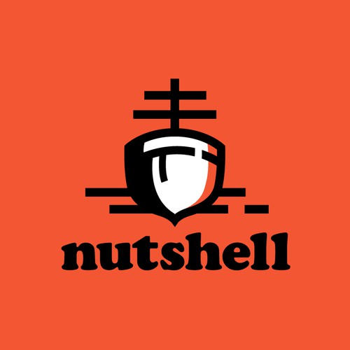 Acorn design with the title 'Logo Design for Nutshell'