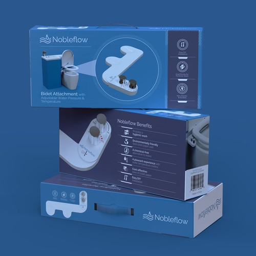 Bath design with the title 'Toilet Bidet Attachment'