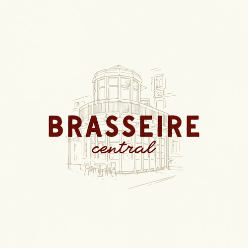 Design with the title 'Logo Concept for Brasseire Central'