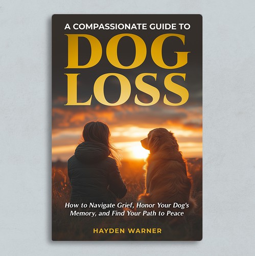 Dog book cover with the title 'eBook cover design.'