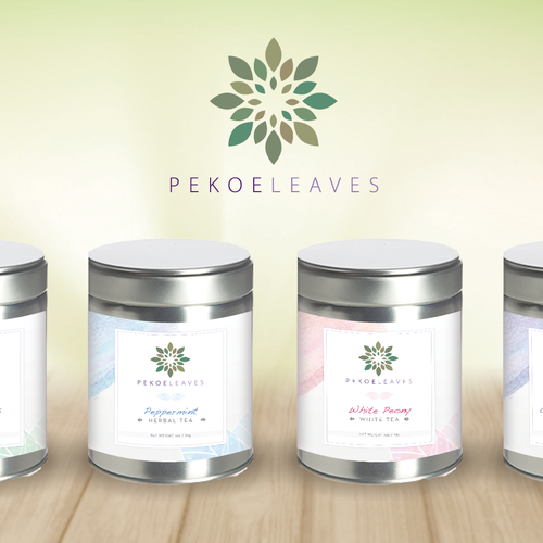 Clean label with the title 'Premium Tea Labels'