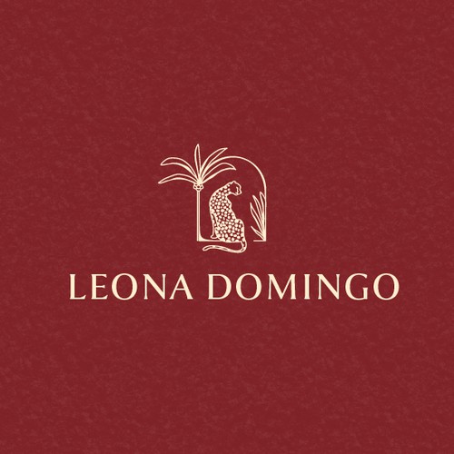 Cheetah design with the title 'Leona Domingo'