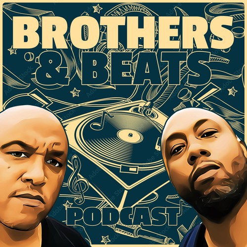 Doodle design with the title 'Podcast Cover Design'