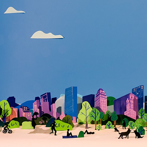 Painting artwork with the title 'ilustration for internet page'