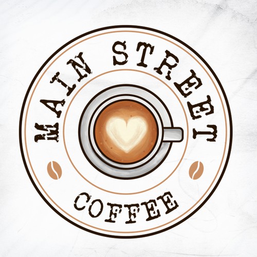 Espresso design with the title 'Main Street Coffee'