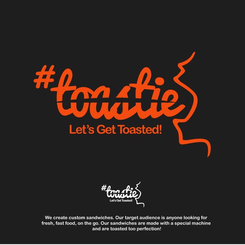 Hashtag logo with the title 'A Logo For Sandwich Restaurants'