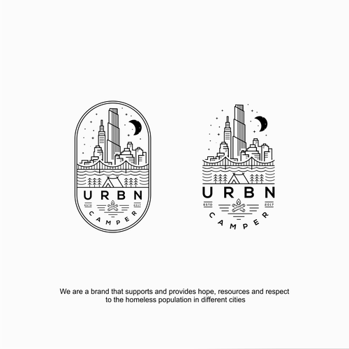 Skyline logo with the title 'urbn camper'