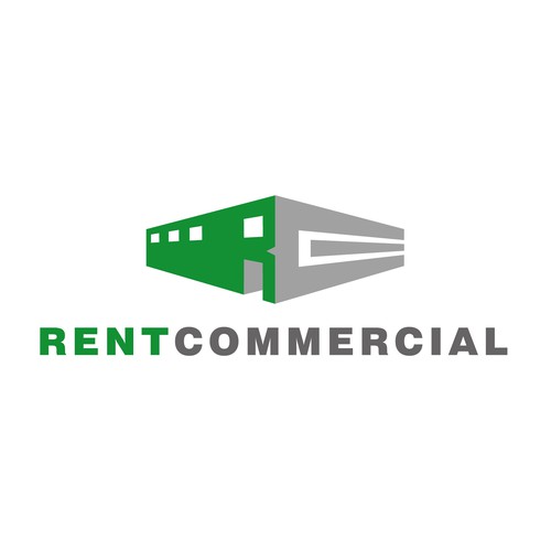 Commercial logo with the title 'Logo concept designed for a commercial real estate business. [August 2015]'