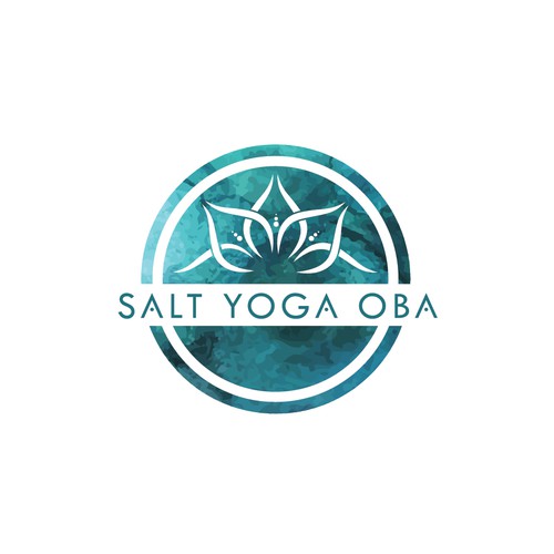 Peaceful logo with the title 'Salt Yoga Oba'