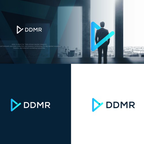 Research logo with the title 'Big data company seeks logo that screams confidence'