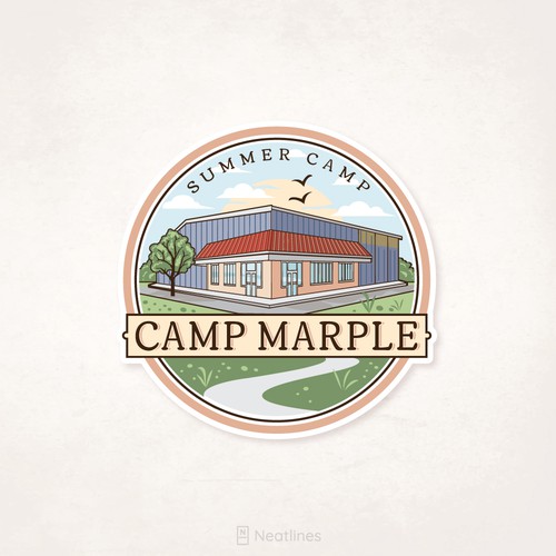 RV logo with the title 'Camp Marple '
