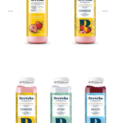 Kombucha label redesign