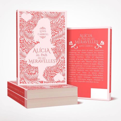 Alice in Wonderland design with the title 'Alice in wonderland'