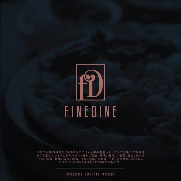 Menu logo with the title 'FineDine '