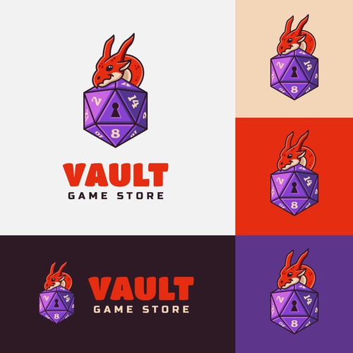 Dice logo with the title 'DnD board game store'