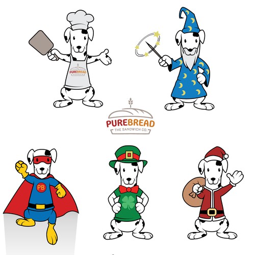 Bakeshop design with the title 'Pure Bread logo'