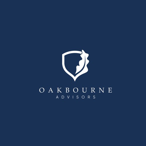 Oak leaf design with the title 'Logo concept for Oakbourne'