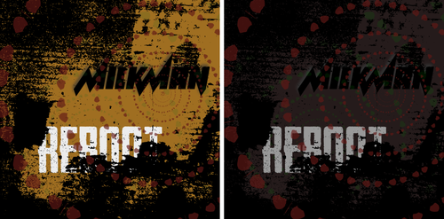 Loud design with the title 'Milkman Music Album Artwork'