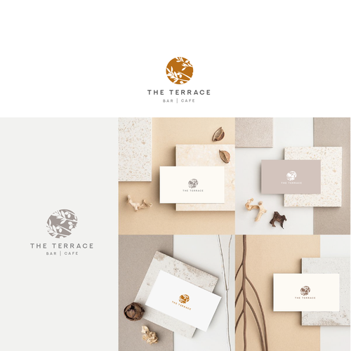 Mediterranean logo with the title 'elegant terrace logo'