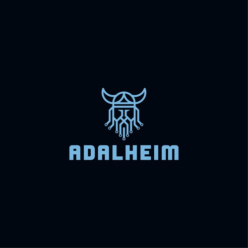 Viking logo with the title 'Adalheim'