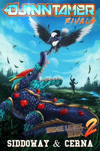 Monster design with the title 'Djinn Tamer Book 2'