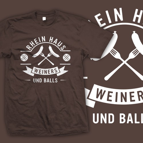 Bar t-shirt with the title 'Rhein Haus'