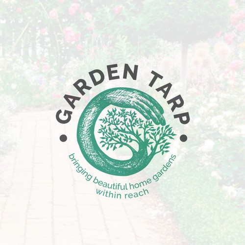 Landscape design with the title 'Logo for Garden.'