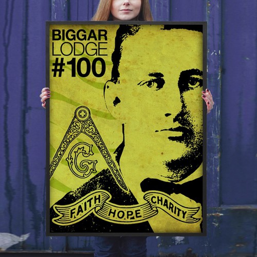 Profile design with the title 'Mason poster'