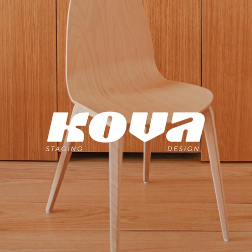 Interior decoration logo with the title 'wordmark for interior design company'