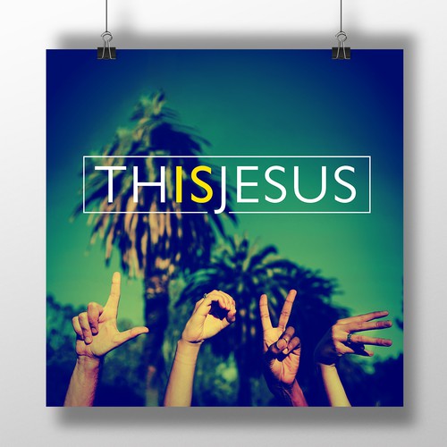 Religion design with the title 'This is Jesus Poster'