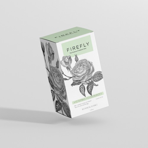Cream packaging with the title 'Firefly Package Design'