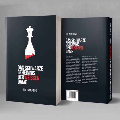 Chess design with the title 'Book cover'