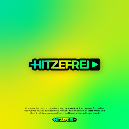 Media brand with the title 'Logo design for HITZEFREI'