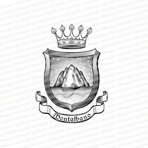 Family crest design with the title 'Family Crest'