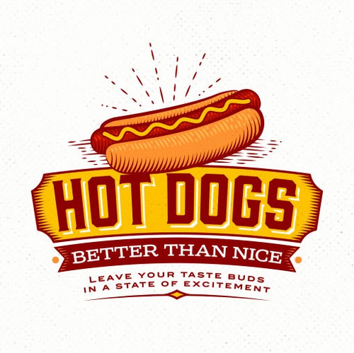 New York logo with the title 'Logo for NYC Hot Dog Stand'