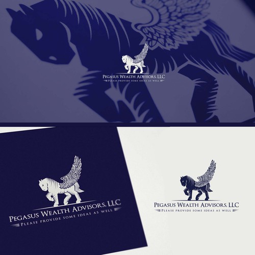 Pegasus design with the title 'pegasus'
