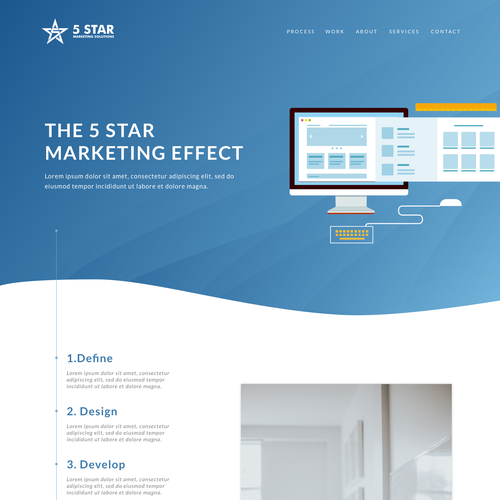 Marketing website with the title 'Marketing Firm Website'