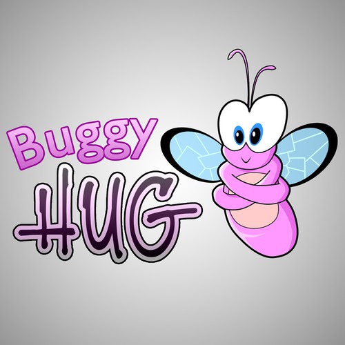 Bug logo with the title 'Please be my Designer: BuggyHug'
