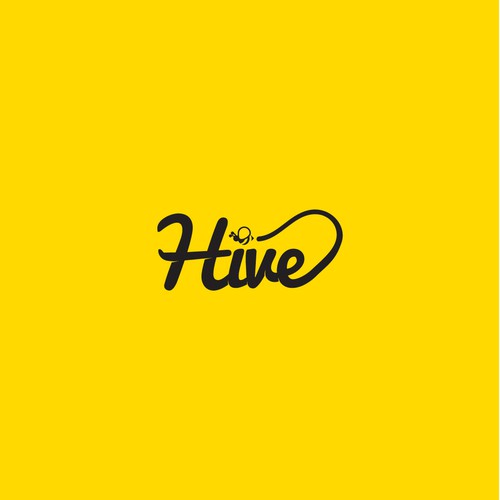 Social networking design with the title 'Hive'