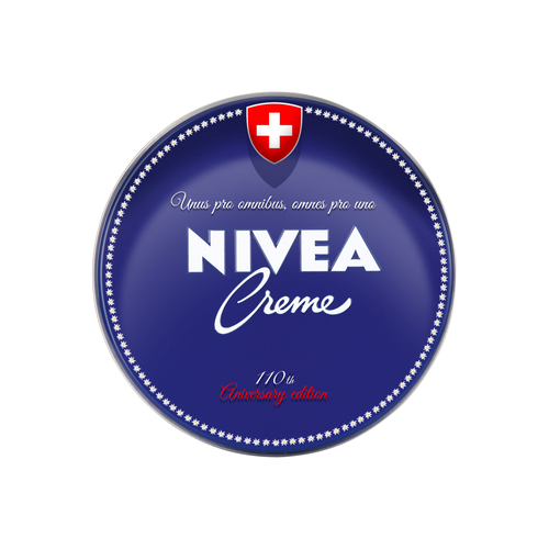 Packaging illustration with the title 'Nivea Anniversary creme packaging'